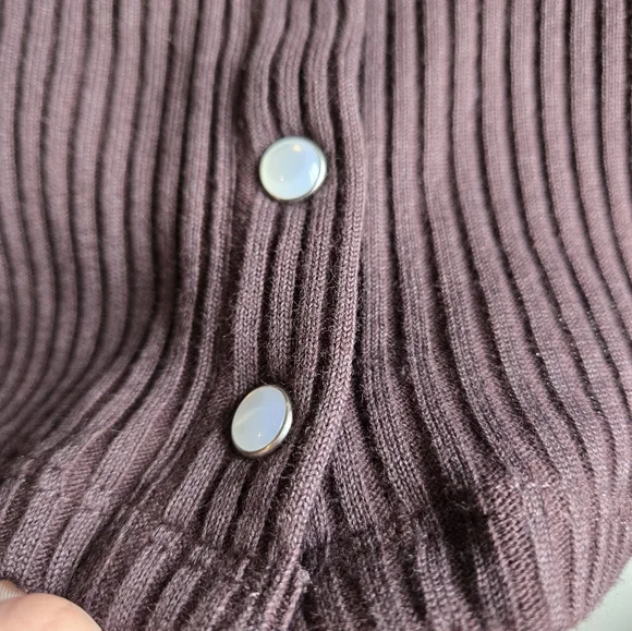 Women's Ribbed Long Sleeve Top - Picture 4 of 5